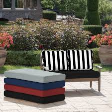 Arden Selections 3pc Outdoor Loveseat Cushion Set Black Cabana Stripe