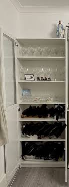 White Ikea Billy Oxberg Bookcase With