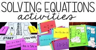 Solving Equations Activities