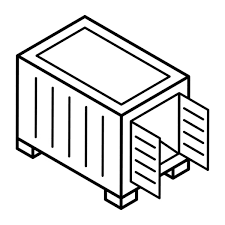 Icon Cardboard Box Isometric Design