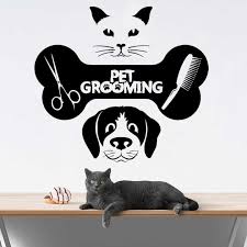Cats Pet Grooming Wall Stickers Dogs