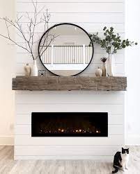 Round Mirror For Fireplace Mantle Decor
