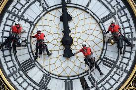 Hanging Off The Big Ben Clock Face