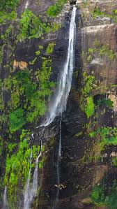 Tropical Waterfall Diyaluma Falls Sri