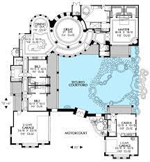 Pool House Plans Courtyard House Plans