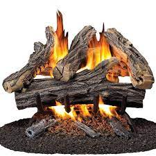 Vented Natural Gas Fireplace Log Set