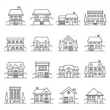 House Diagram Pattern Drawing 166659
