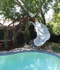 Water Slide For Backyard Pool Idea