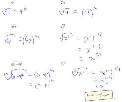 Changing Exponential Form To Radical