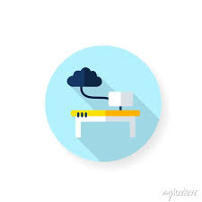 Work Data Cloud Storage Flat Icon