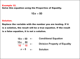 Math Example Solving One Step