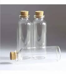 Clear Glass Cork Stopper Jar 100