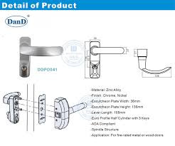 Zinc Alloy Panic Bar Exit Trim Ddpd041