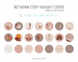 Yoga Instagram Highlight Covers Boho