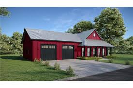 Barn Style Home Plan 2 Bedrms 2