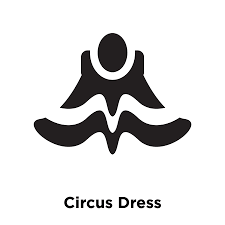 Circus Dress Icon Vector Isolated On