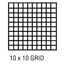 10x10 Grid Pattern For Minecraft