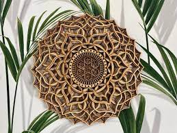 Wood Mandala Decor Spiritual Wall Art