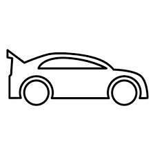 Car Sedan Contour Outline Line Icon