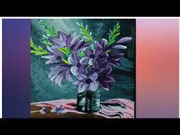 Glass Vase Acrylic Painting