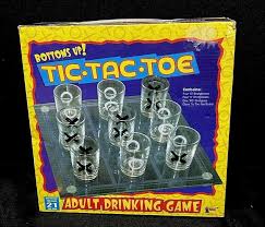 Party Drinking Game Tic Tac Toe Bottoms
