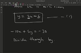 10x 5y 30 Graph The Linear Equation