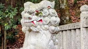 A Komainu Or Lion Dog An Statue Of
