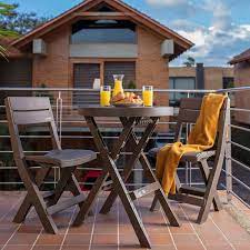 Rimax 3 Piece Plastic Folding Patio