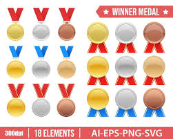 Buy Winner Medal Clipart Vector Design
