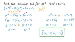 Lesson Solving Quadratic And Quadratic