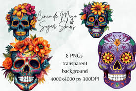 Cinco De Mayo Sugar Skulls Graphic By