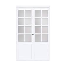 White Mdf Interior Closet Pivot Door