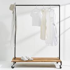 Monroe Trades Clothing Rack With Wood