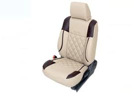 Cream Leather Car Seat Cover