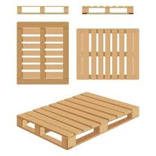 Wooden Pallet Vector Art Icons And