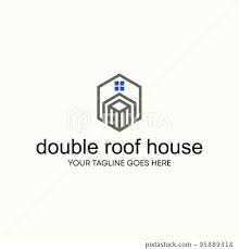 Unique Shape Line Double Roof House