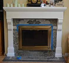 Painting Mantel Fireplace Insert Makes