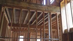 wood frame and beam construction