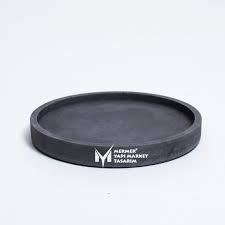 Basalt Anthracite Round Shower Tray