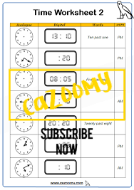 Time Maths Worksheets Practice