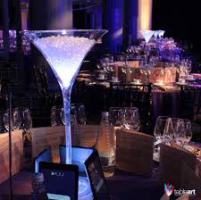 Martini Glass Table Art