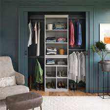 Wall Mount Adjustable Closet System