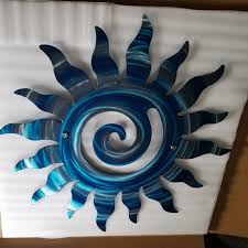Large Outdoor Wall Art Sun Spiral