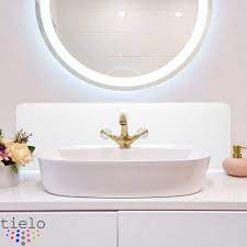 White Bathroom Tile Décor For