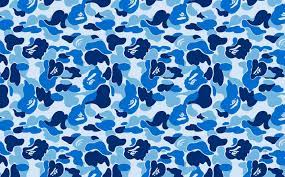 Blue Bape Camo Wallpaper