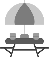 Outdoor Table Vector Icon In 2023