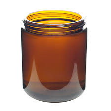 16 Oz Amber Glass Candle