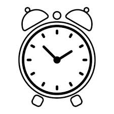 Alarm Clock Round Clock Icon White