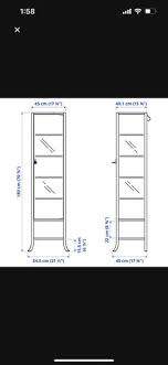 Ikea Klingsbo Glass Cabinet For In