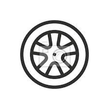 Car Tires Isolated Icon Car Tyres